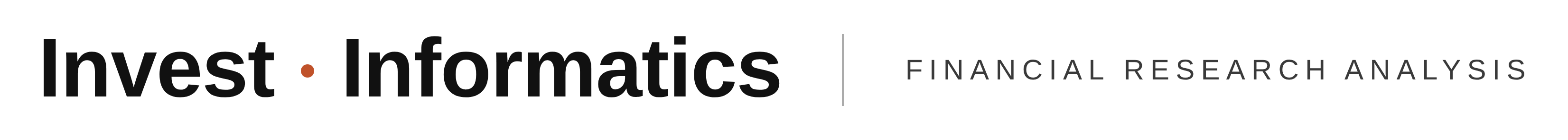 Invest Informatics - Financial Research Analysis